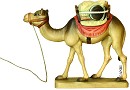 Cammello con gerla scolpita art.79740-21